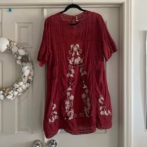 Free people short sleeve mini dress size L